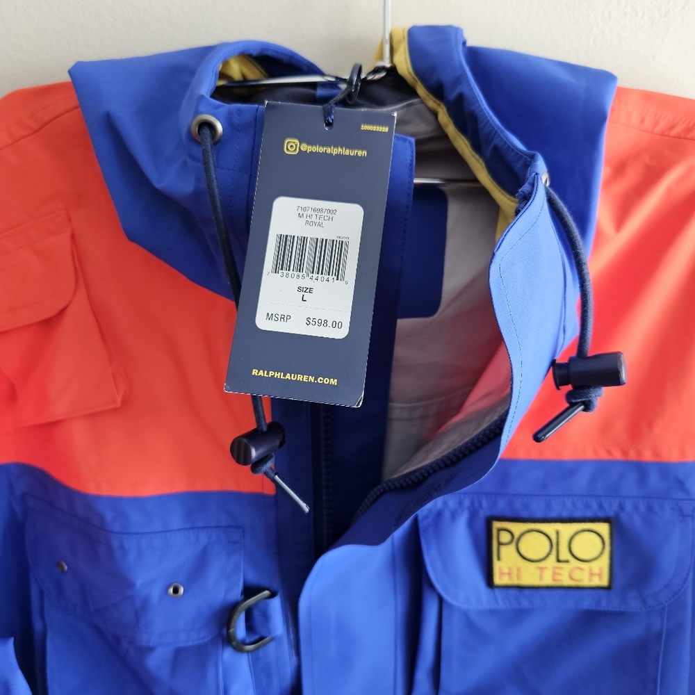 Ralph Lauren Polo Hi Tech Blue and Orange Jacket - Picture 2 of 4